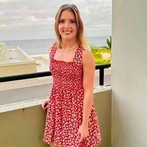 shein cross back dress